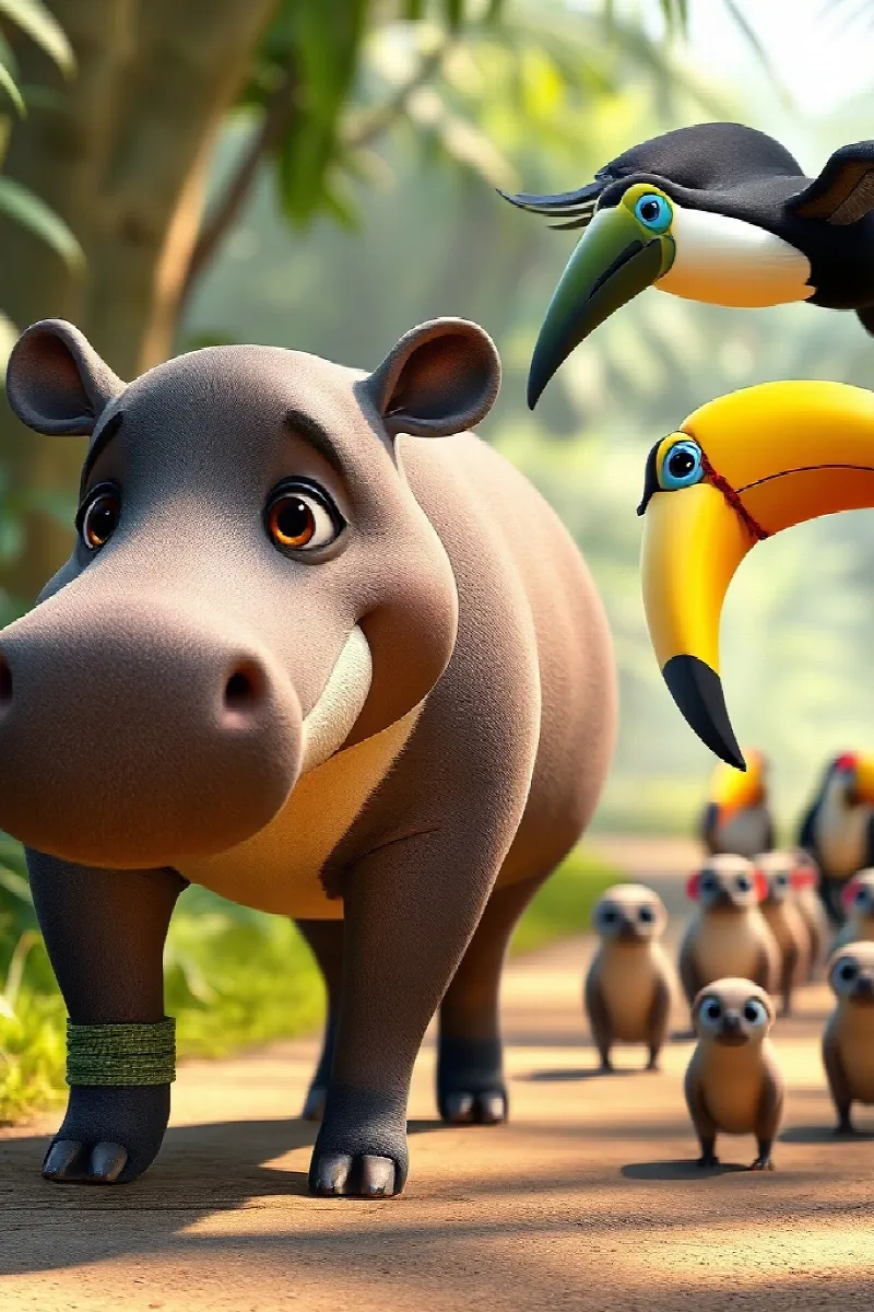 Tapir ve Tukan masalından 3. resim