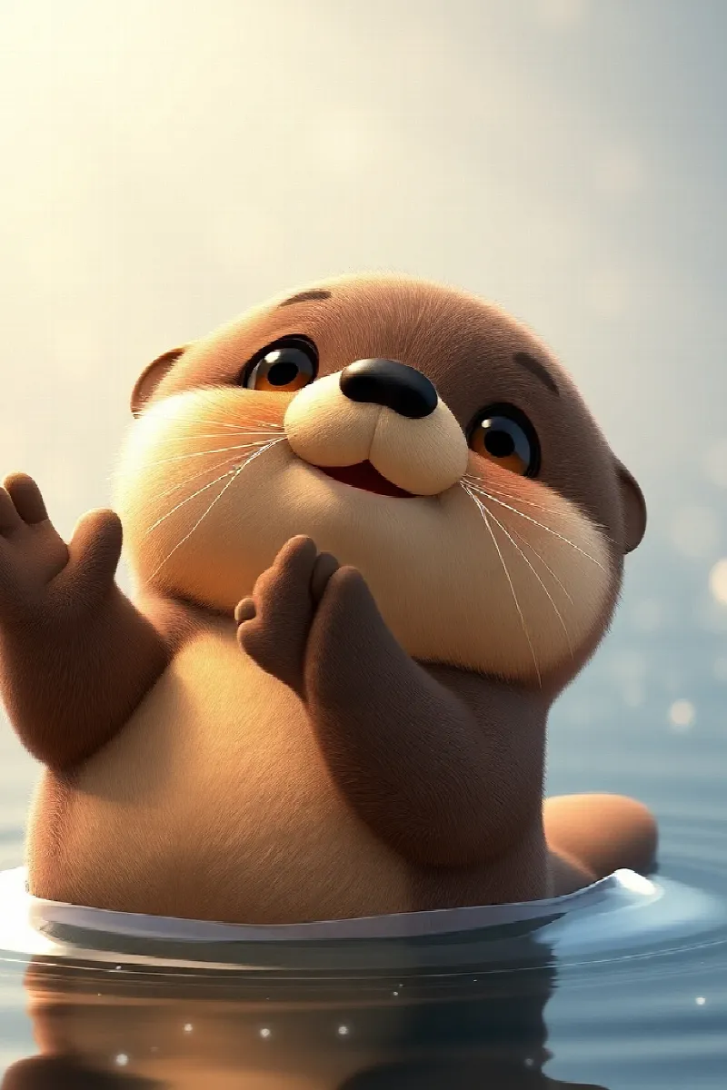 Picture 1 from the tale The Little Sea Otter's Friend