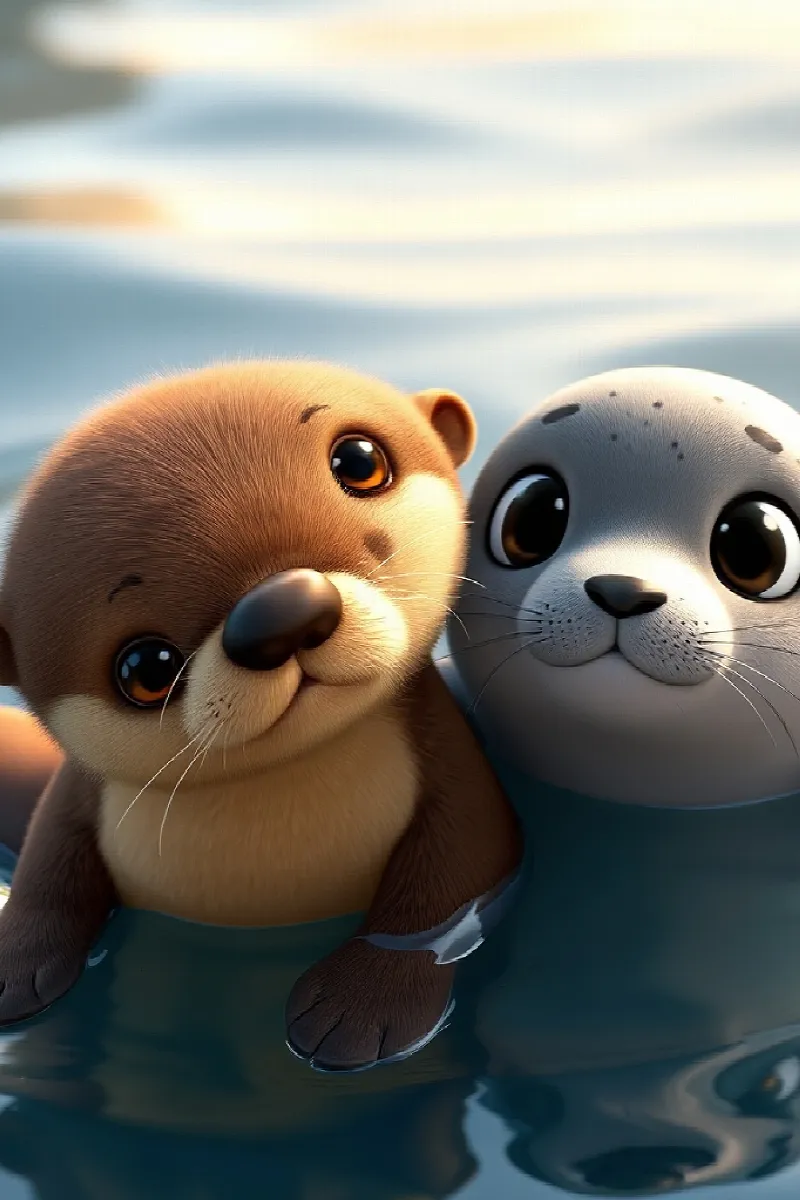Picture 3 from the tale The Little Sea Otter's Friend