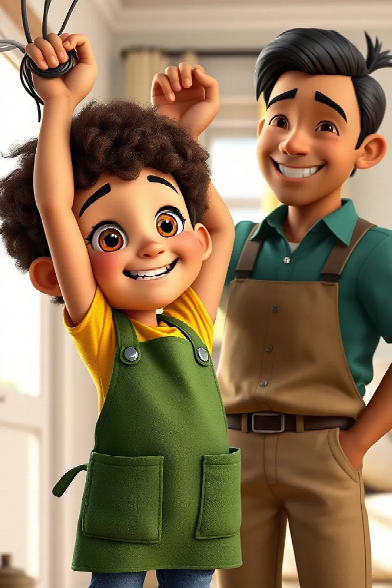 Picture 2 from the tale The Boy and the Rescue Ferret