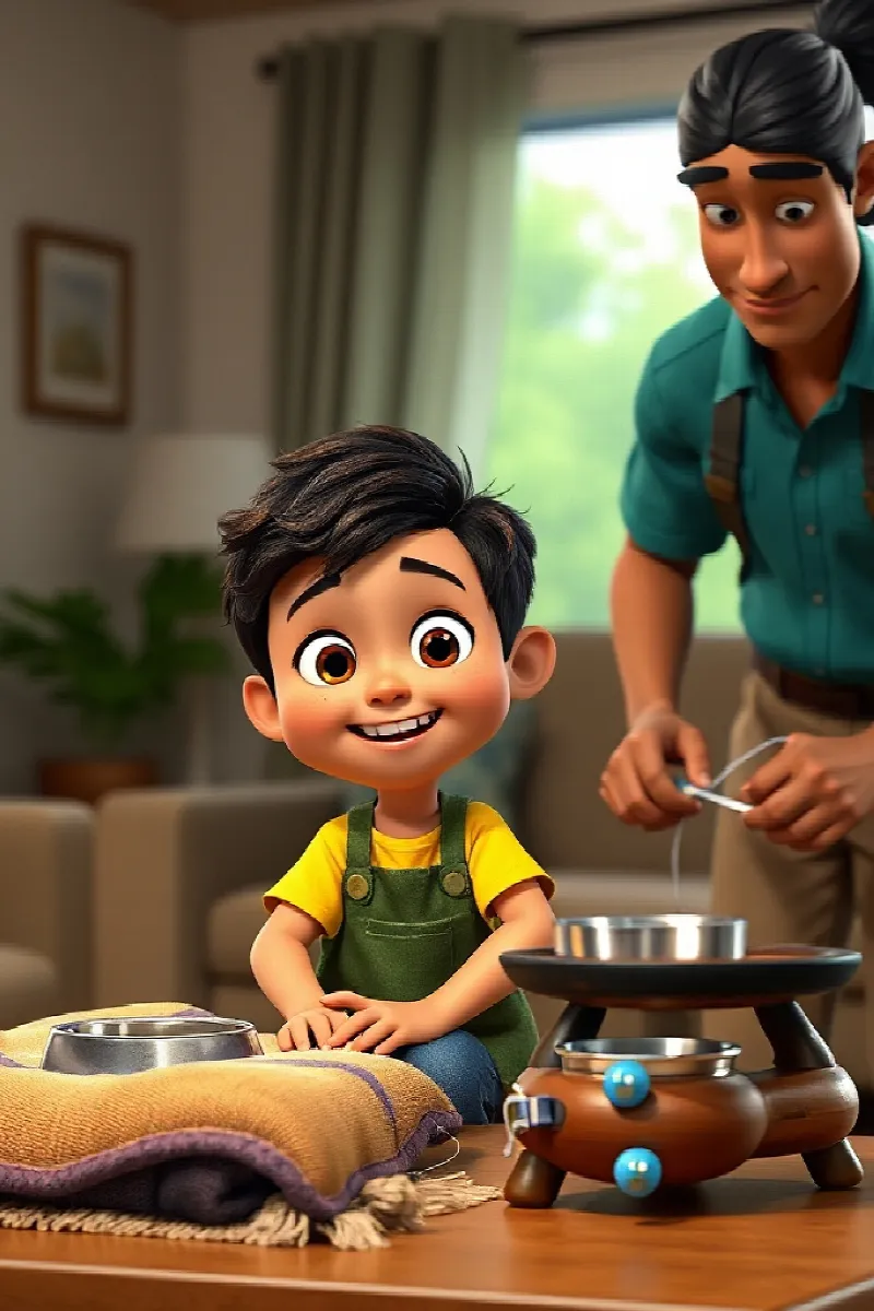 Picture 3 from the tale The Boy and the Rescue Ferret