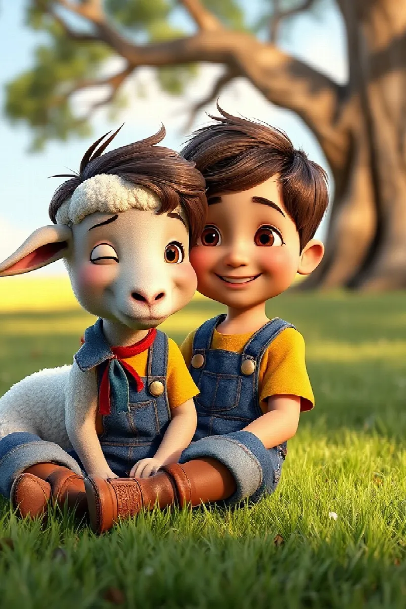 Picture 3 from the tale The Boy and the Sheep