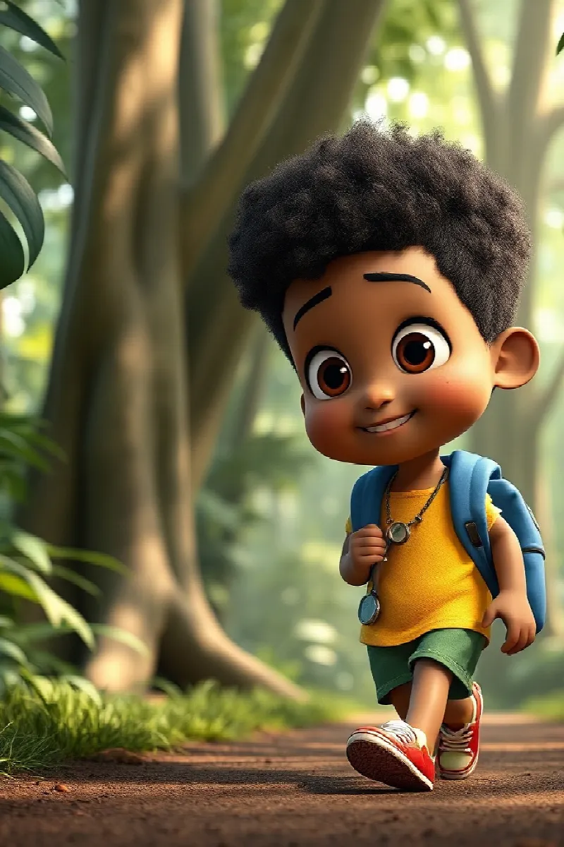 Picture 2 from the tale The Boy and the Tree Frog