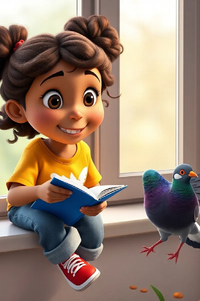 Picture 3 from the tale The Girl and the Pigeon