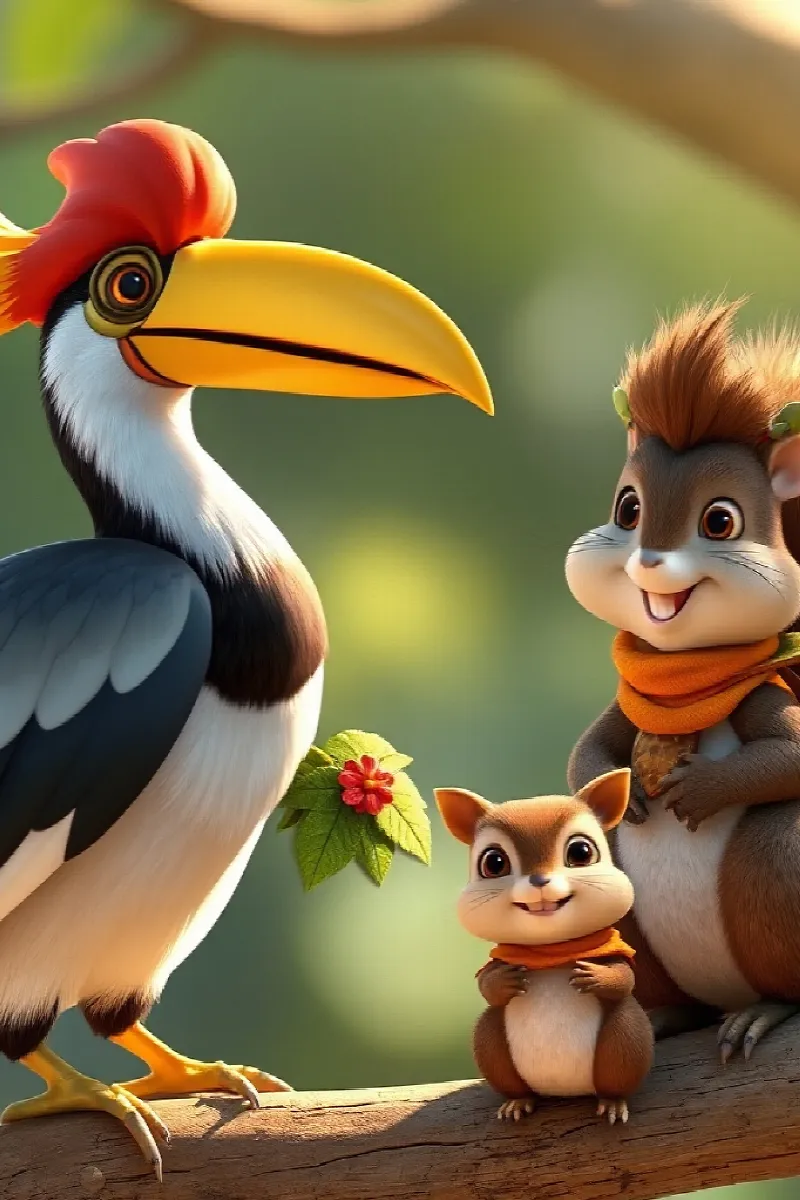Picture 3 from the tale The Hornbill's Housewarming
