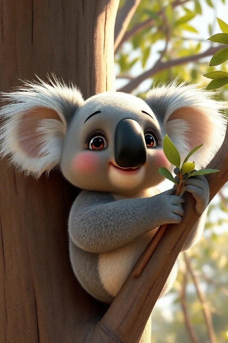 Picture 1 from the tale The Koala and the Wombat