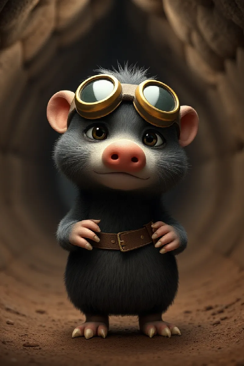 Picture 2 from the tale The Little Mole's Compass