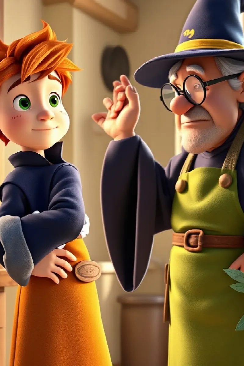 Picture 3 from the tale The Little Soup Wizard