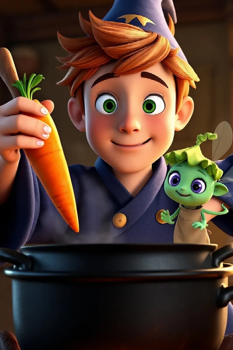 Picture 4 from the tale The Little Soup Wizard