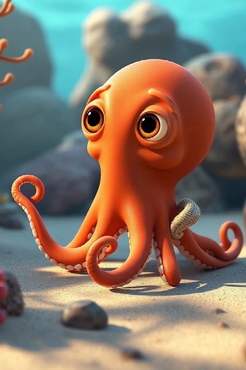 Picture 1 from the tale The Octopus's Secret Door