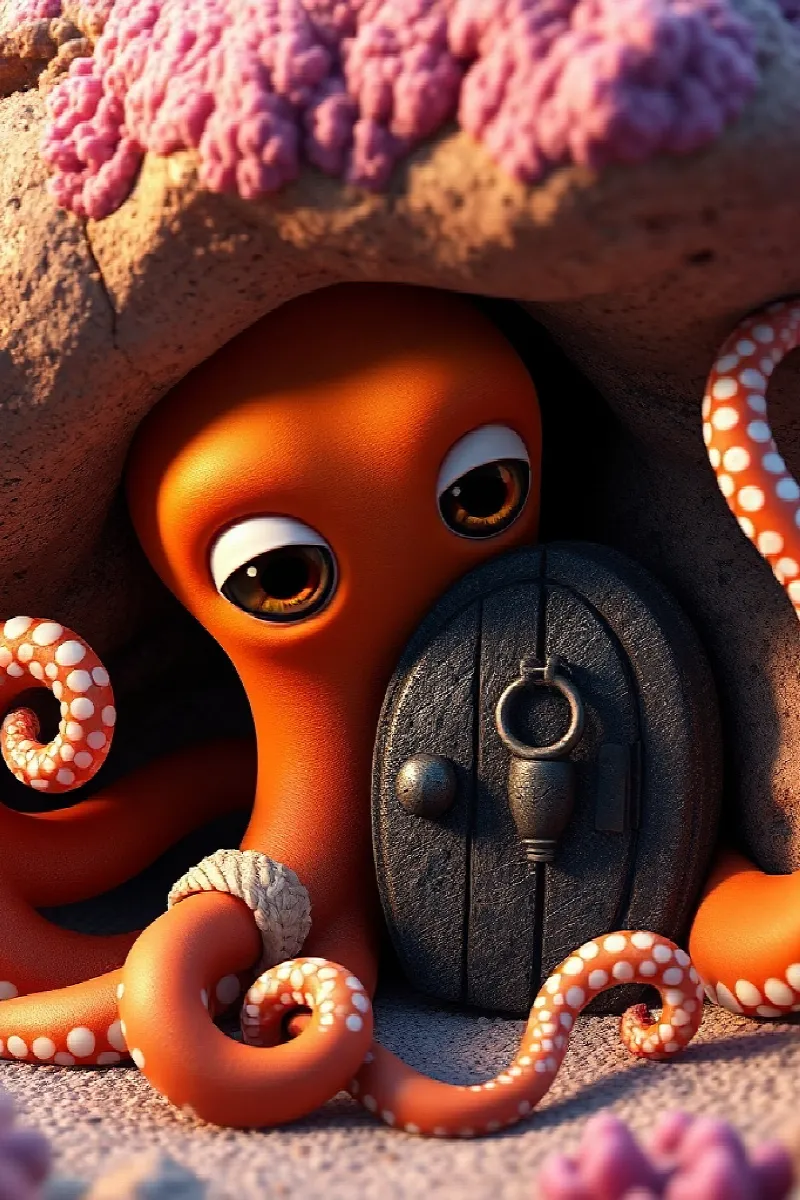 Picture 2 from the tale The Octopus's Secret Door