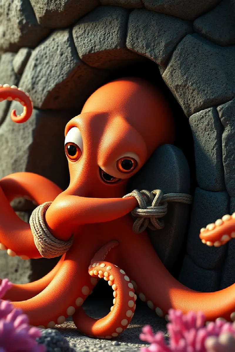 Picture 3 from the tale The Octopus's Secret Door