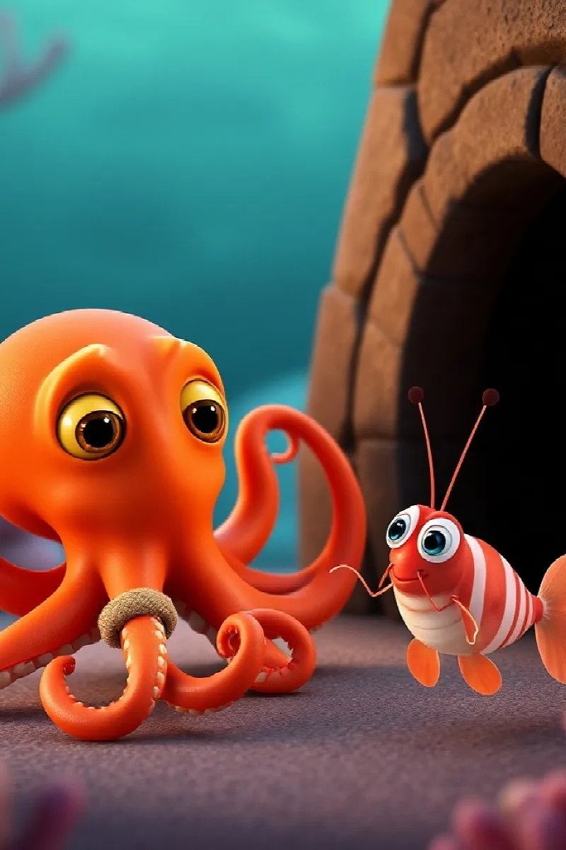 Picture 4 from the tale The Octopus's Secret Door