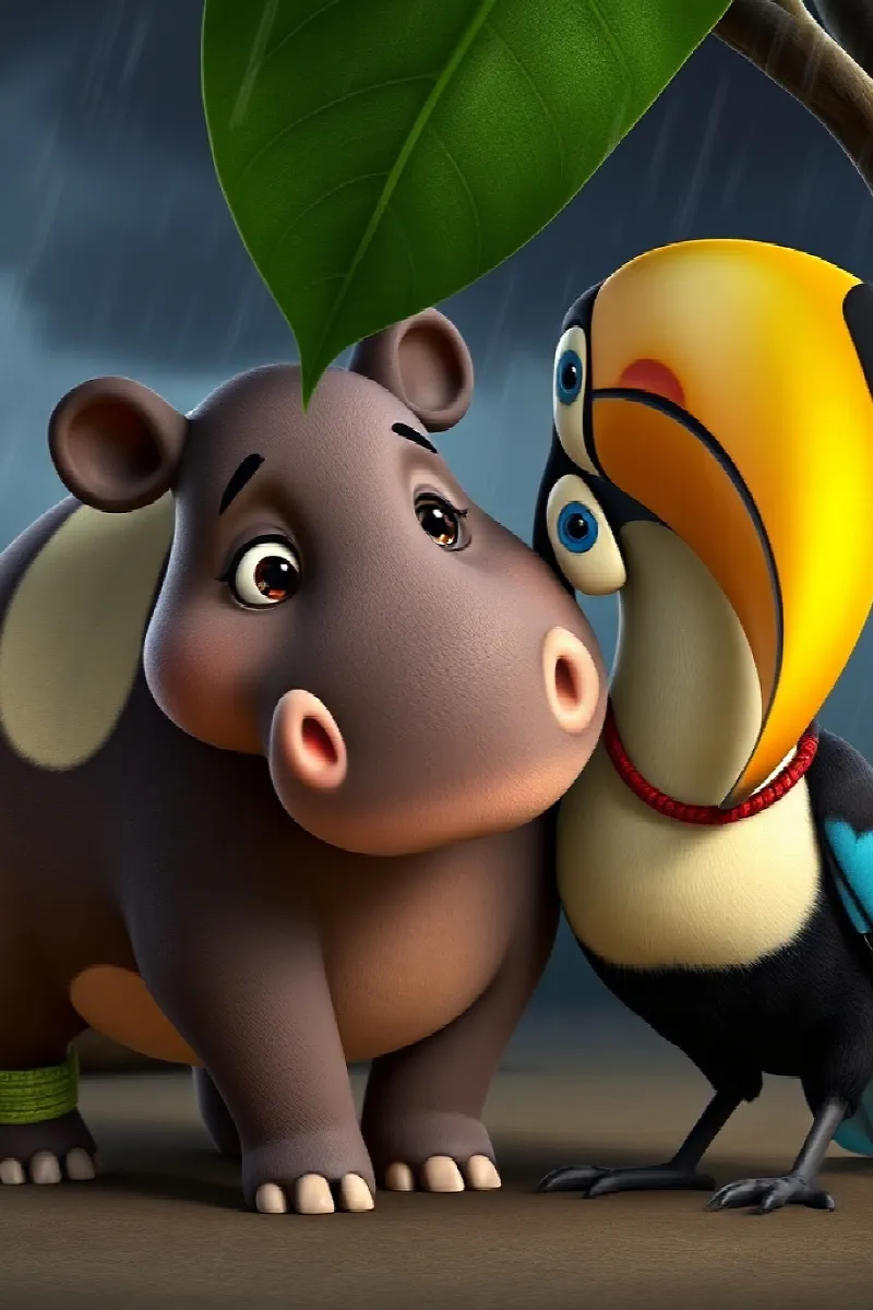 Picture 4 from the tale The Tapir and the Toucan