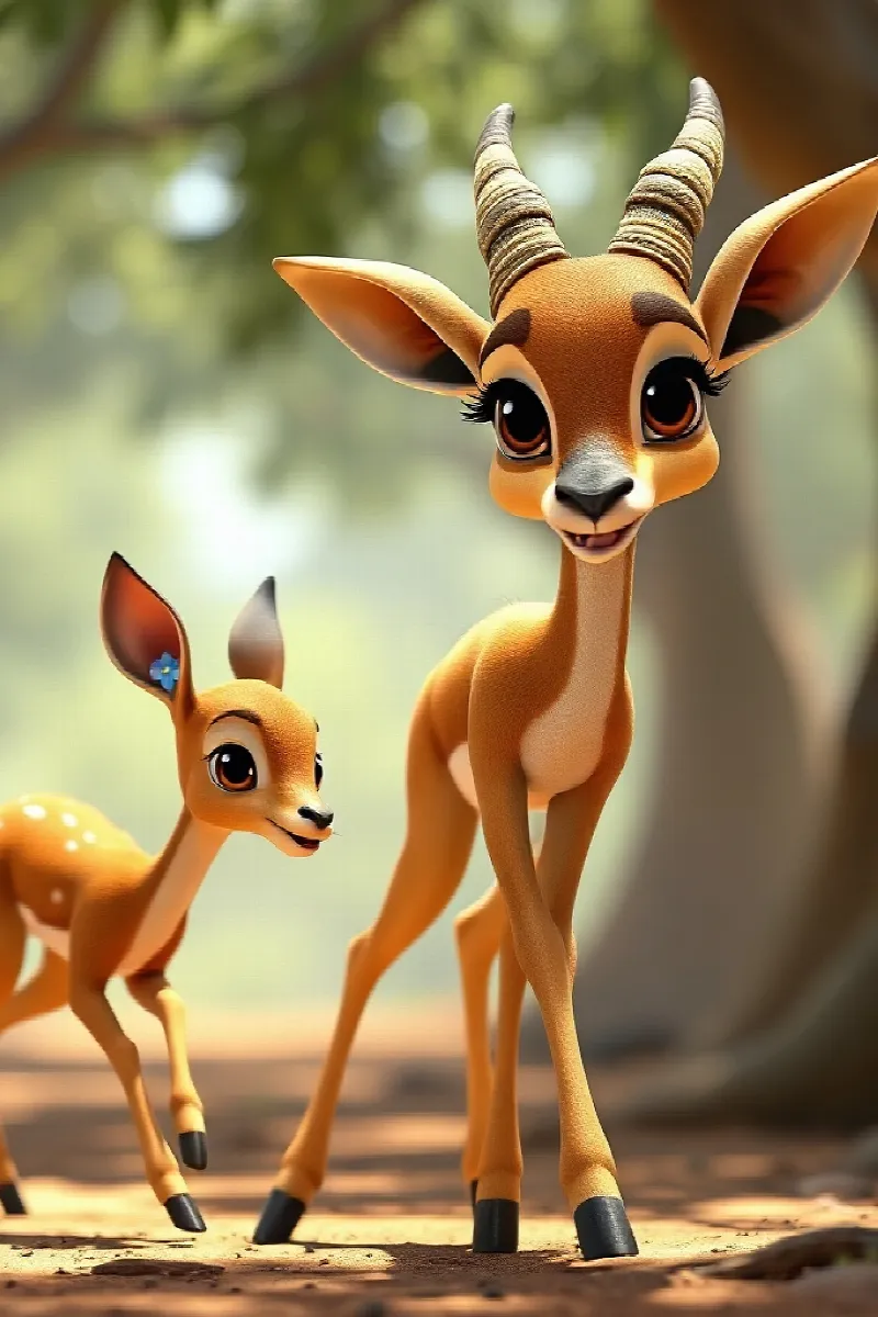 Küçük Gerenuk masalından 3. resim