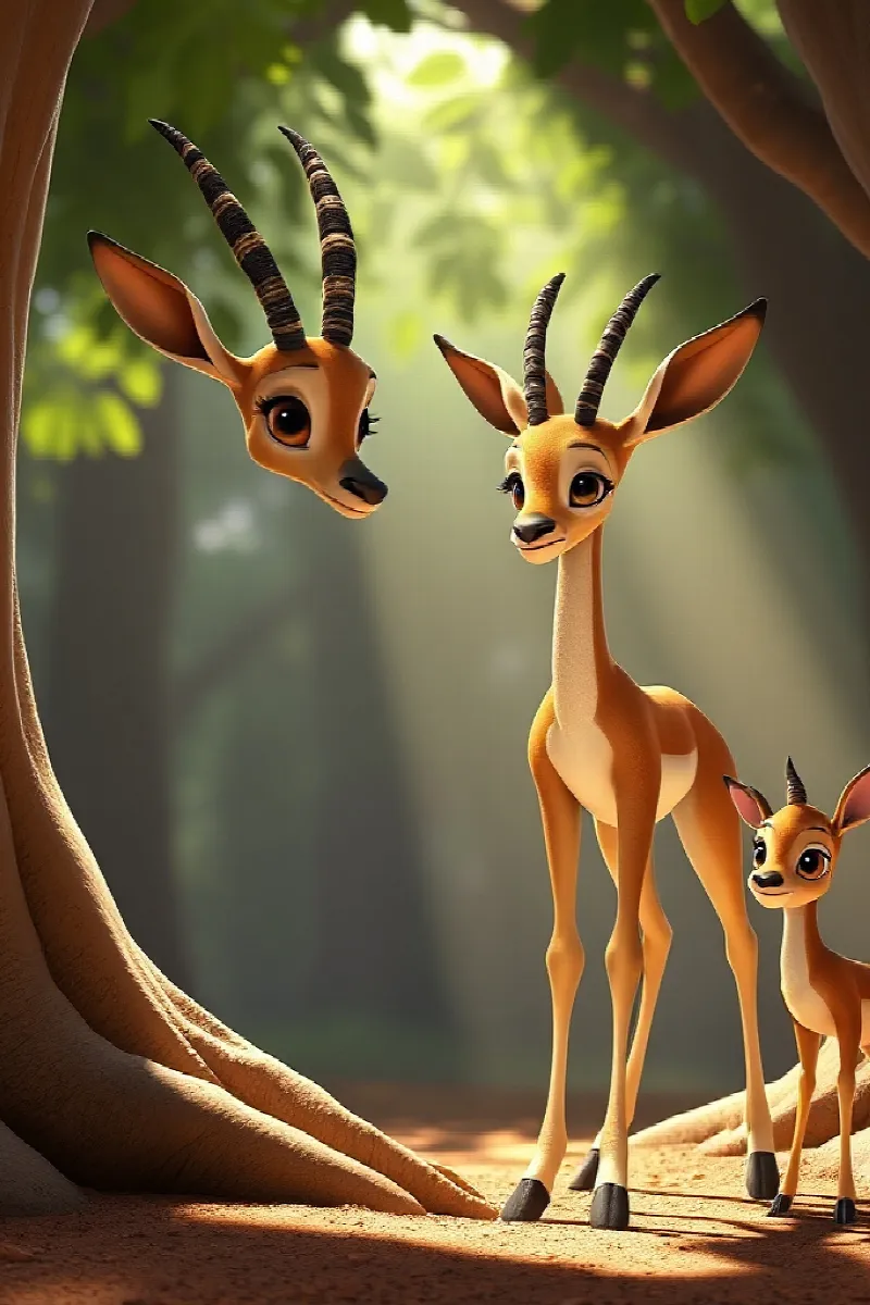 Küçük Gerenuk masalından 4. resim