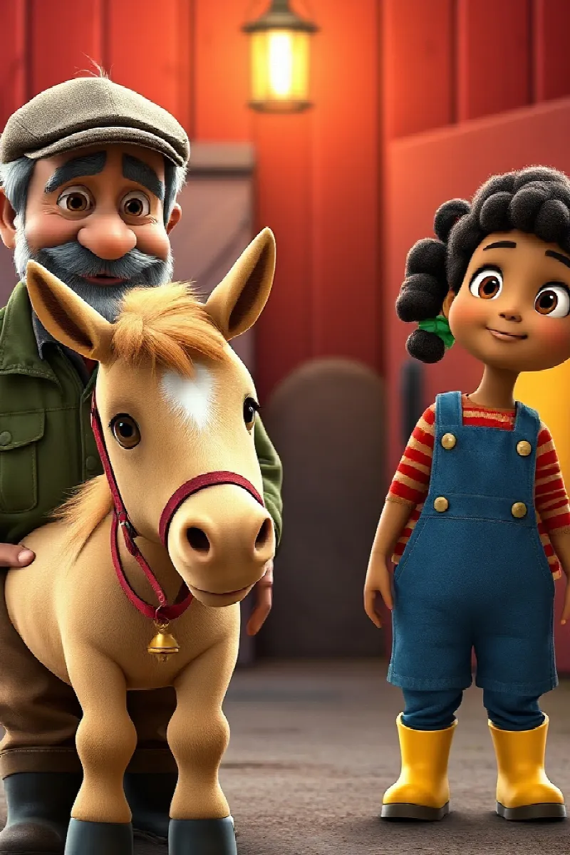 Picture 2 from the tale The Girl and the Little Horse