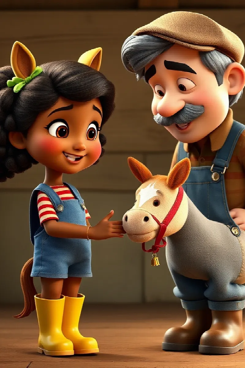 Picture 3 from the tale The Girl and the Little Horse