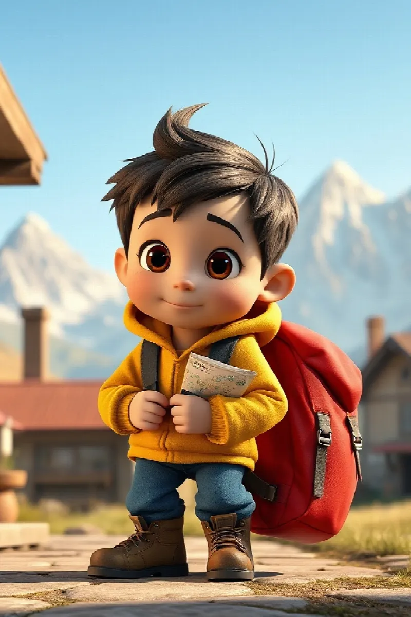 Picture 1 from the tale The Boy and the Crystal Owl
