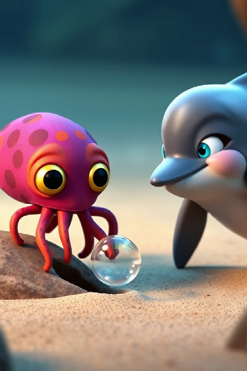 Picture 4 from the tale The Dolphin's Bubble Puzzle
