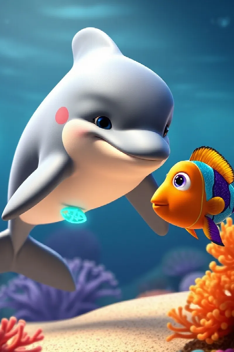 Picture 2 from the tale The Dolphin's Coral Compass