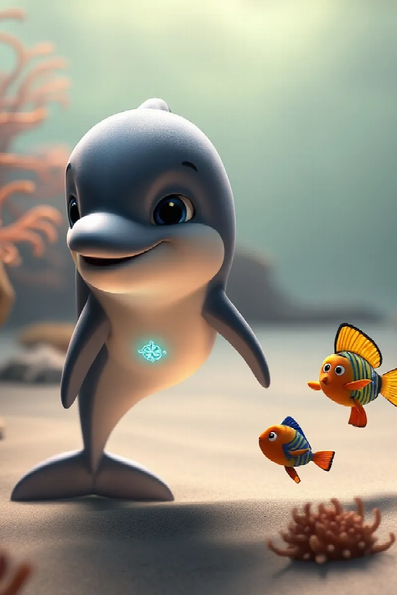 Picture 3 from the tale The Dolphin's Coral Compass
