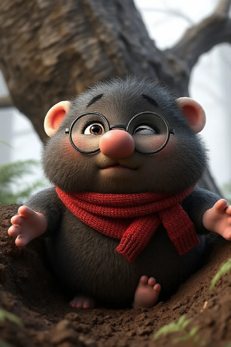 Picture 3 from the tale The Fox and the Little Mole