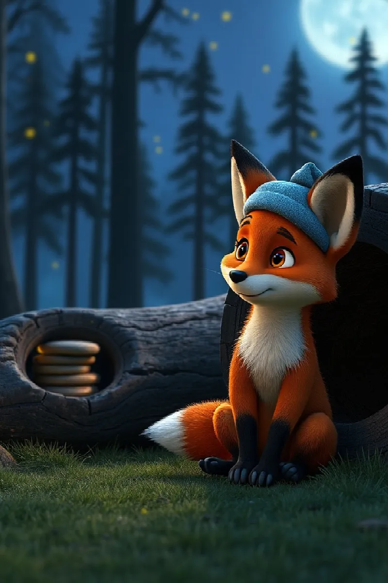 Picture 1 from the tale The Fox's Secret Painting