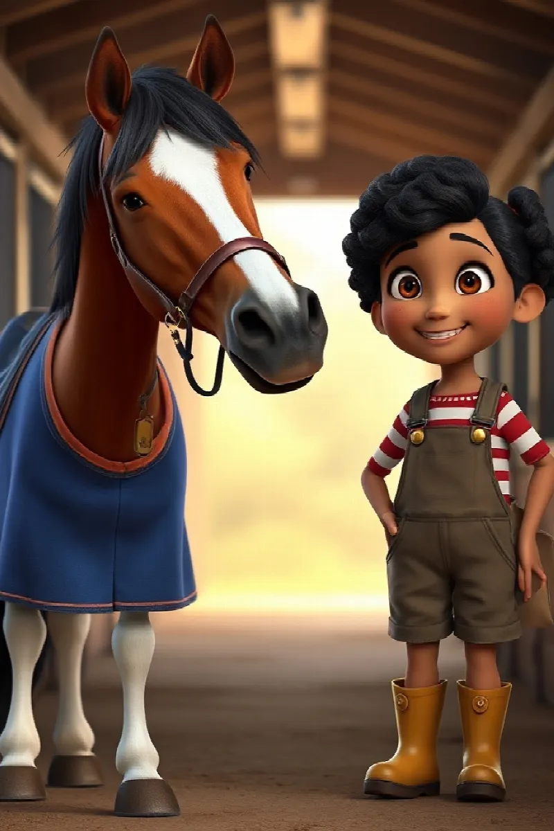 Picture 2 from the tale The Girl and the Horse