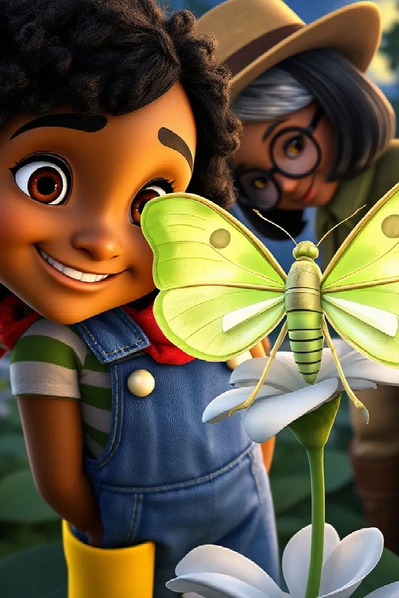 Picture 4 from the tale The Girl and the Moth