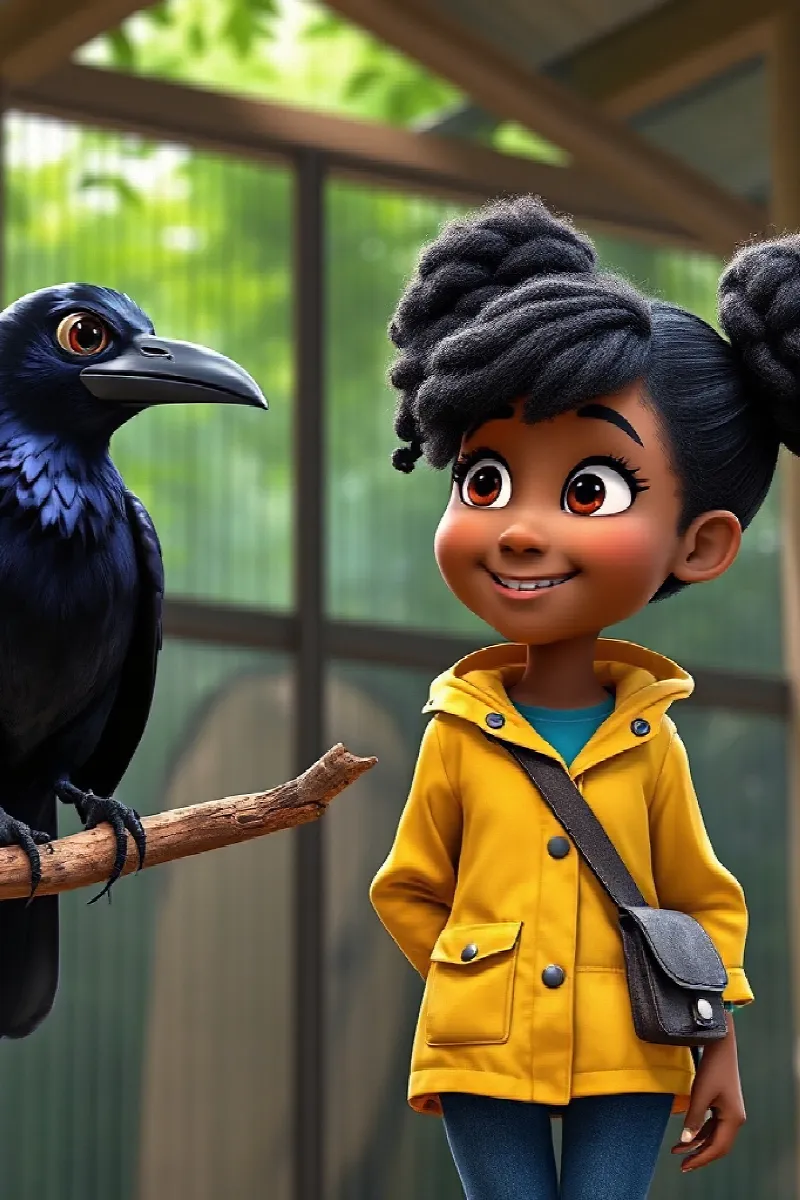 Picture 3 from the tale The Girl and the Rescue Raven