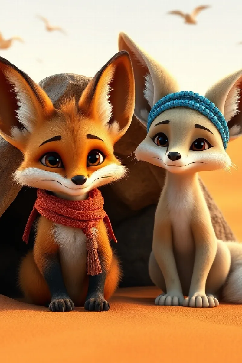 Picture 1 from the tale The Little Desert Fox