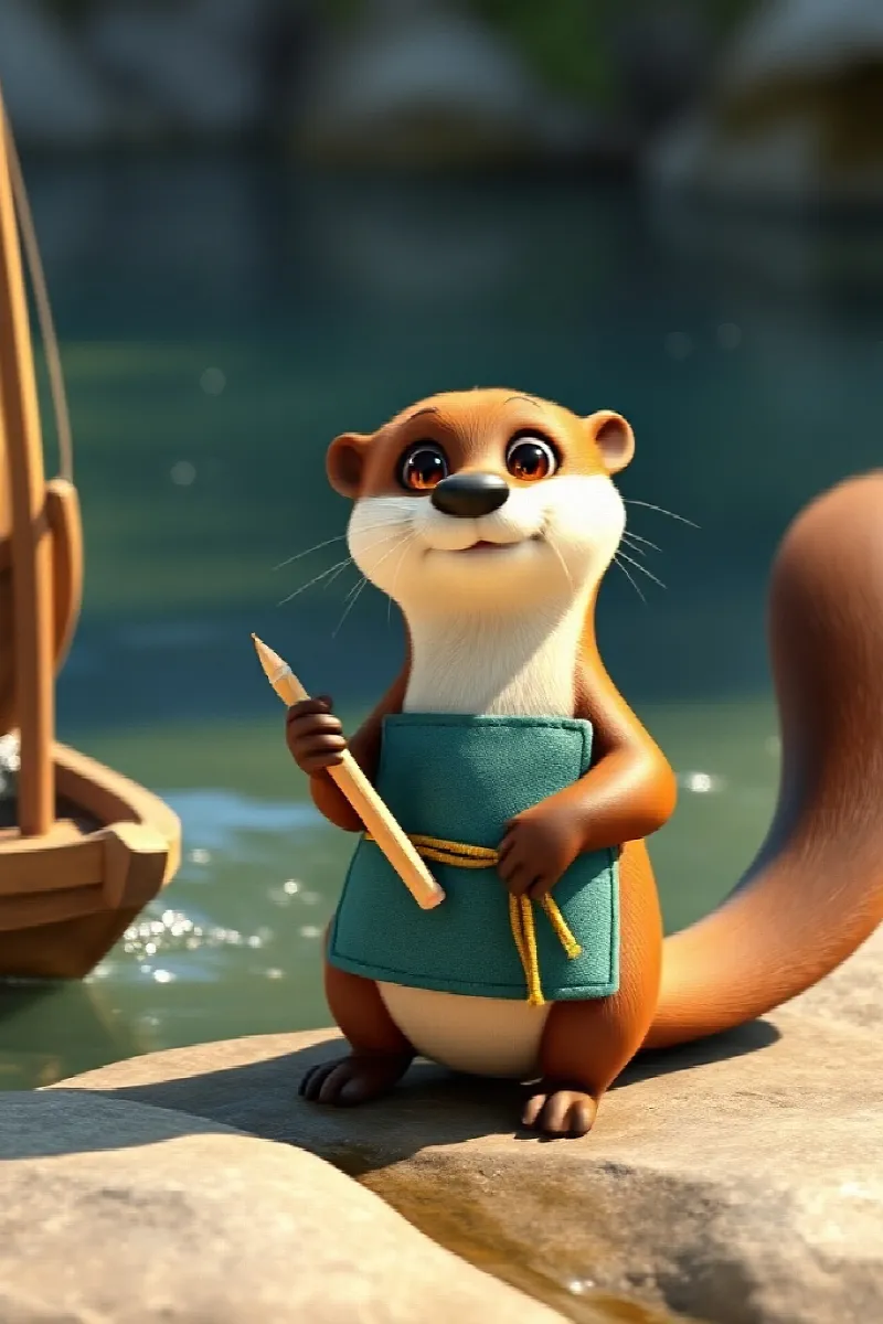 Picture 3 from the tale The Little Otter's Workshop