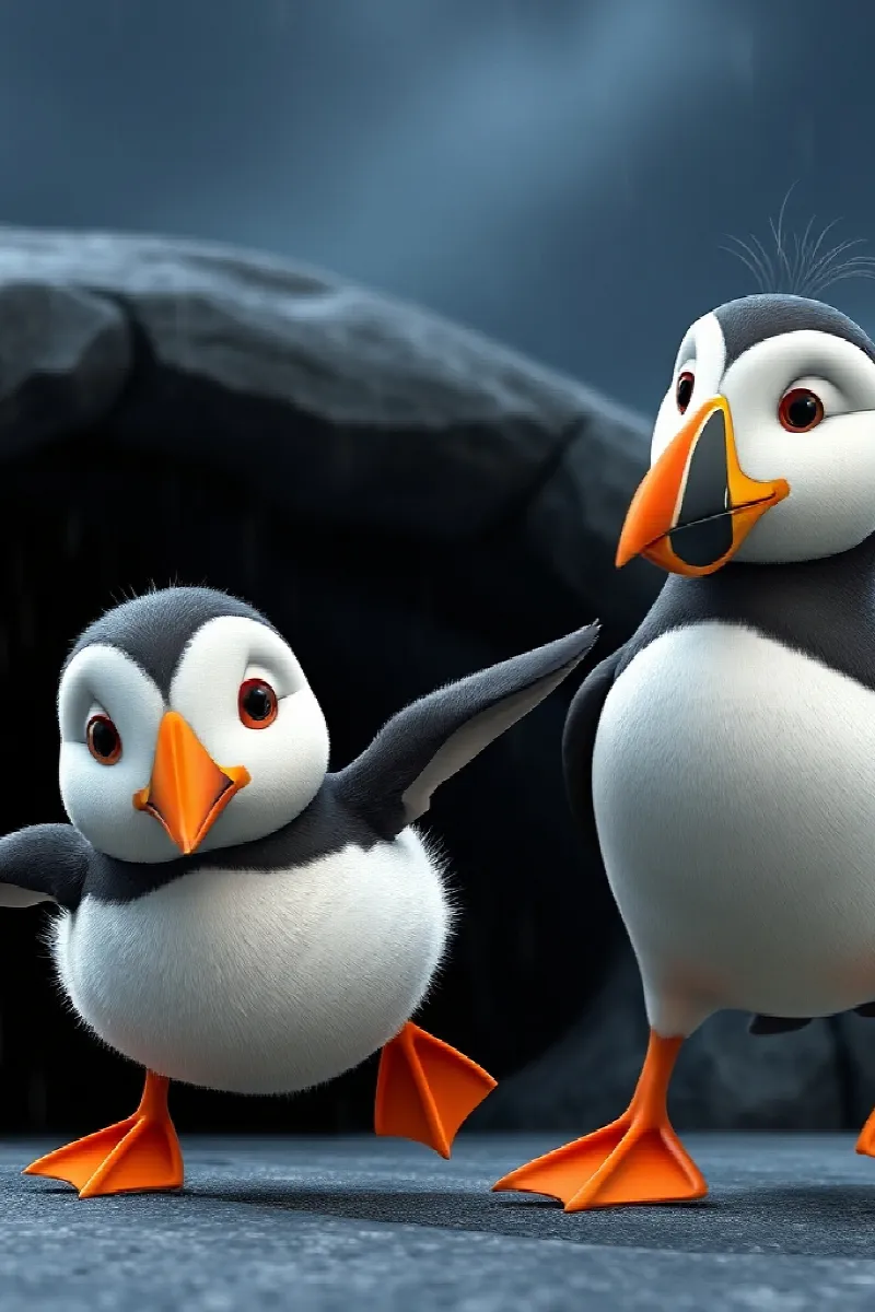 Picture 4 from the tale The Little Puffin
