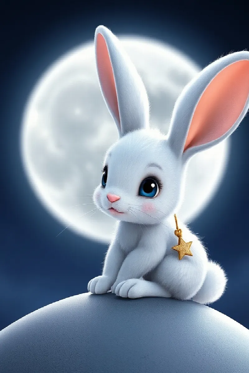 Picture 1 from the tale The Moon Rabbit's Friend