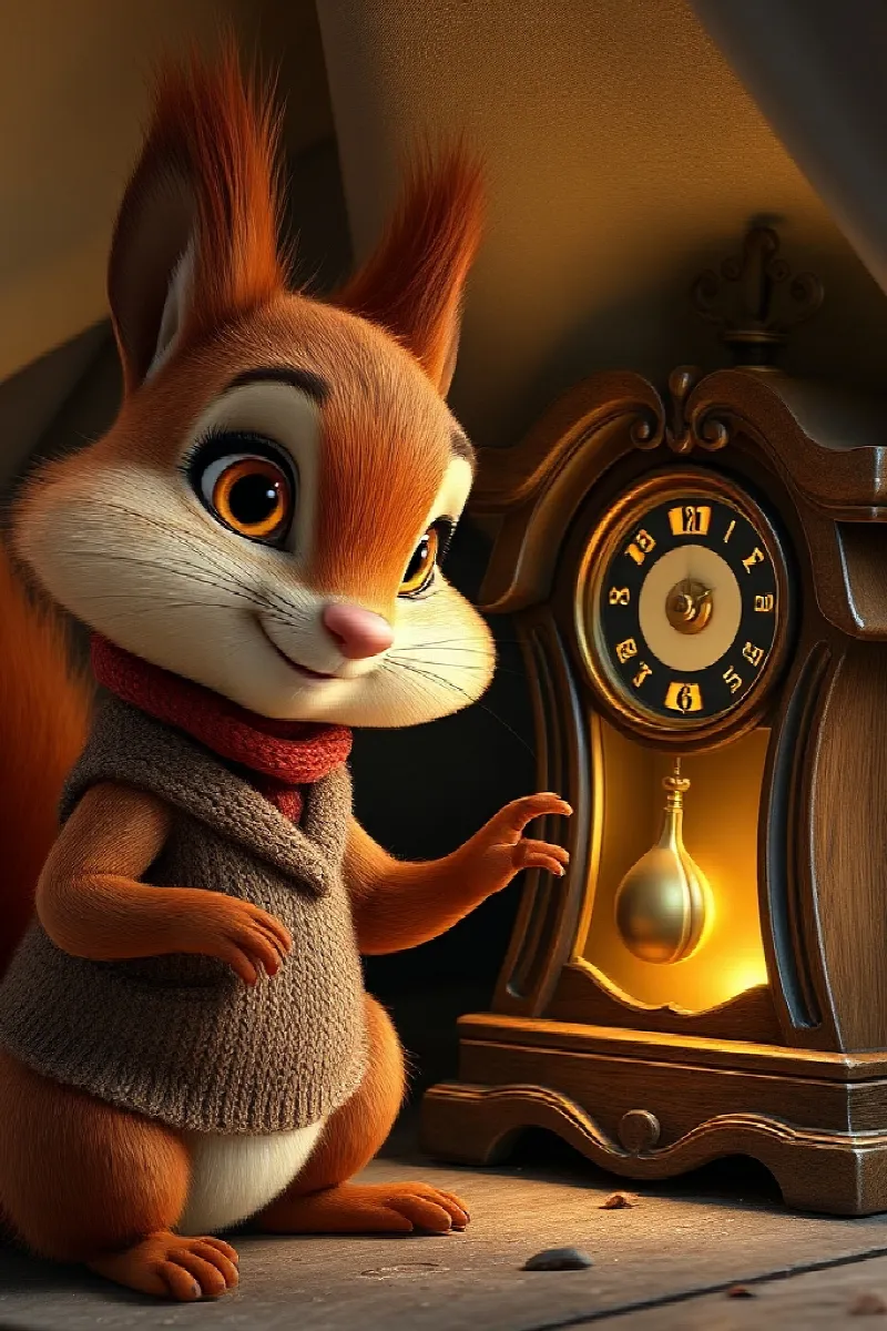 Picture 2 from the tale The Squirrel's Story Clock