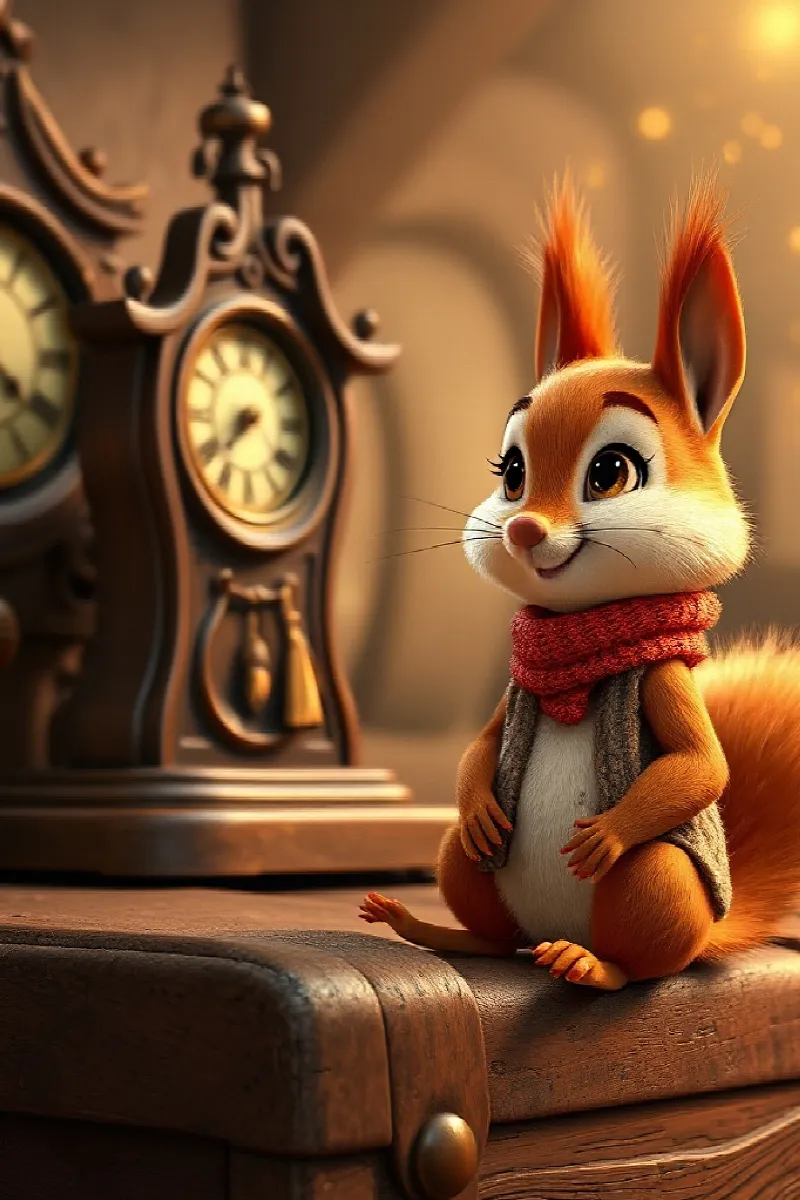 Picture 3 from the tale The Squirrel's Story Clock