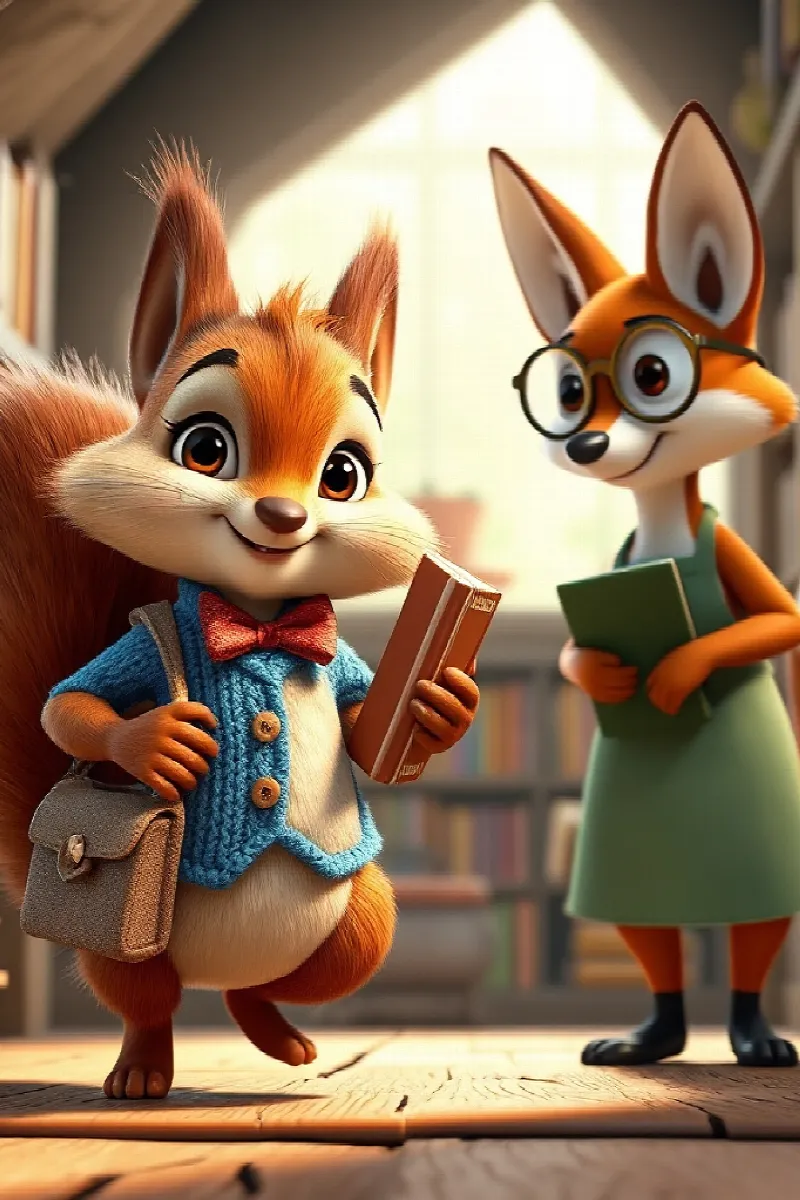 Picture 2 from the tale The Little Fox's Bookshop