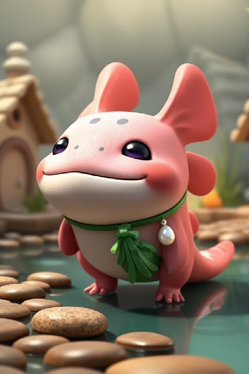 Picture 1 from the tale The Axolotl's New Neighbor