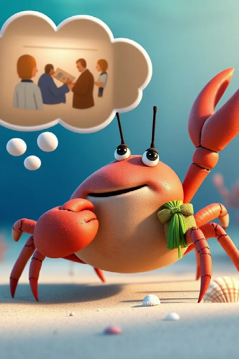 Picture 4 from the tale The Crab's Birthday Surprise