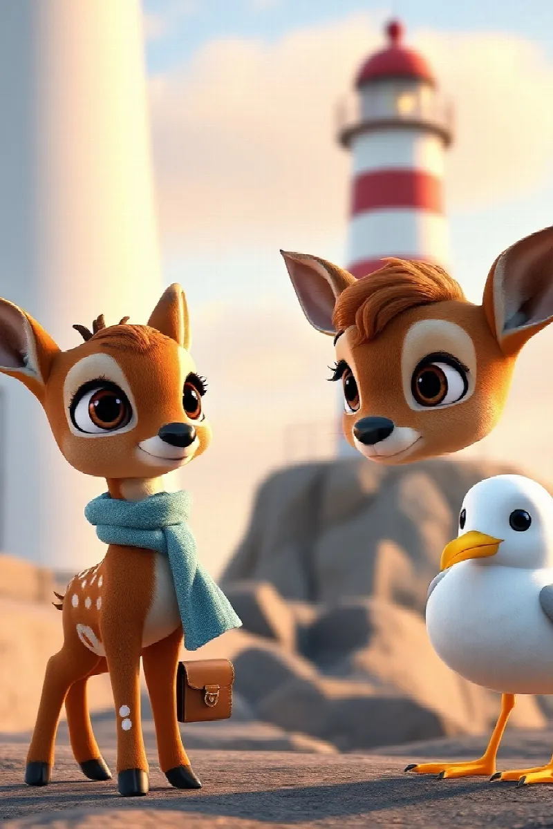 Picture 4 from the tale The Deer and the Lighthouse