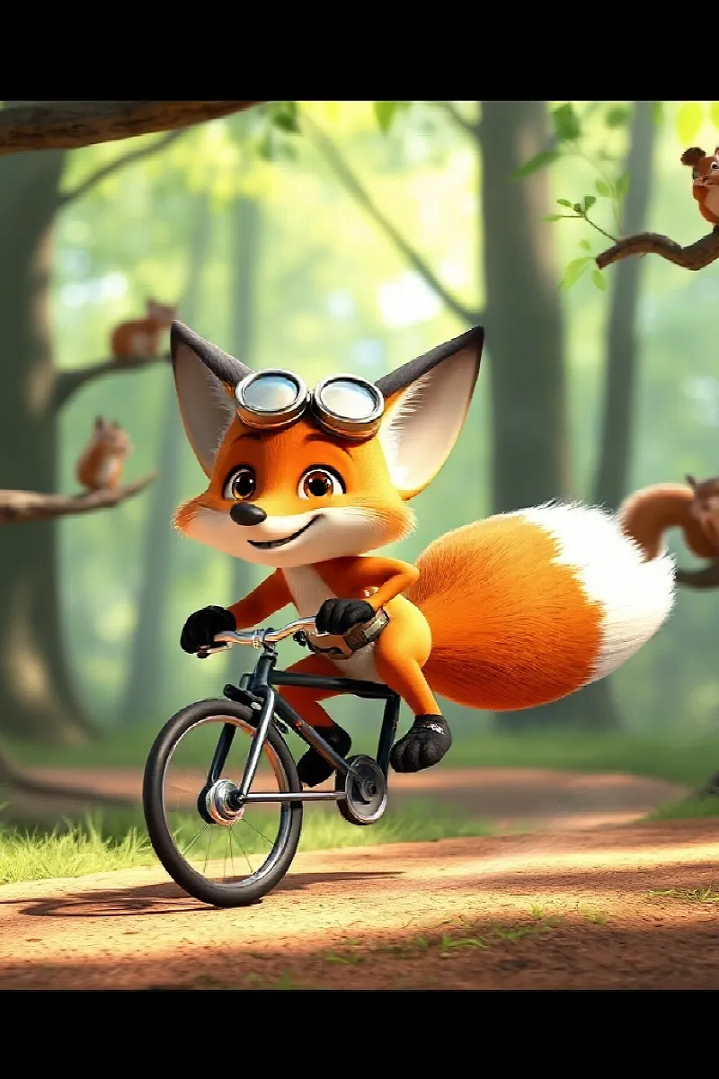 Picture 3 from the tale The Fox's Invisible Bicycle