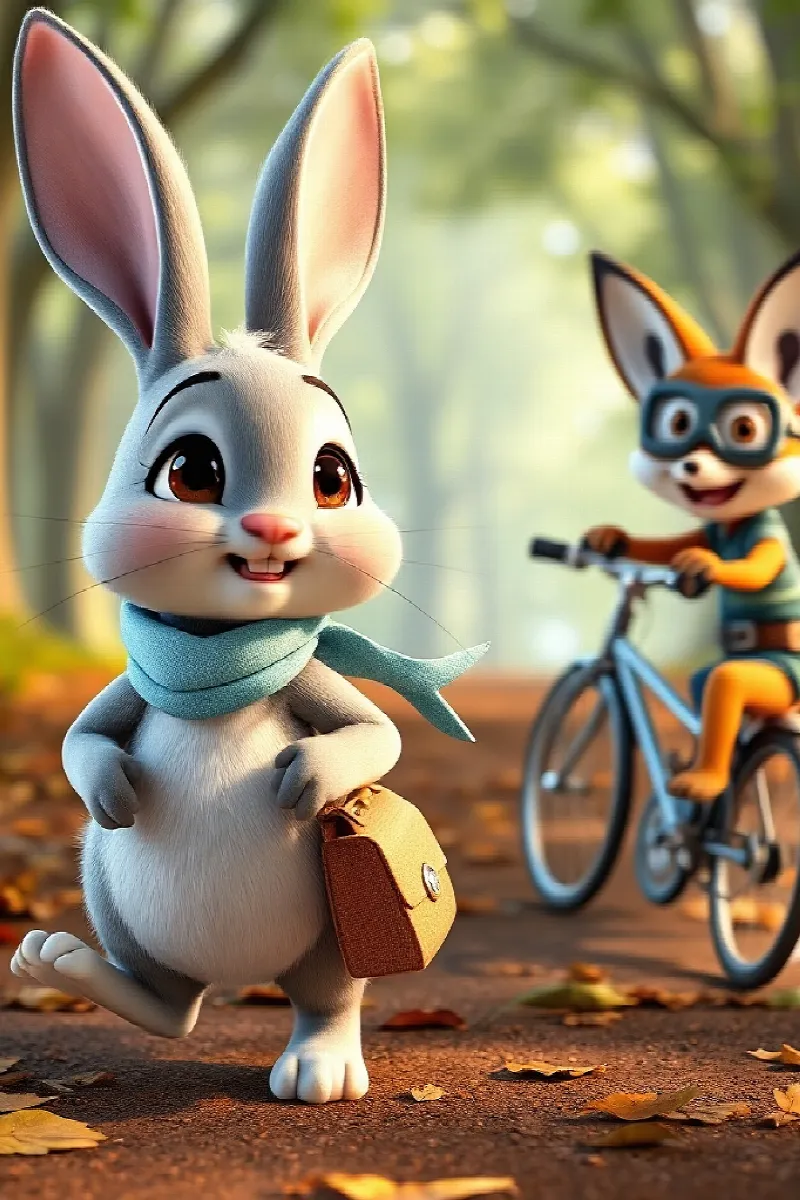 Picture 4 from the tale The Fox's Invisible Bicycle