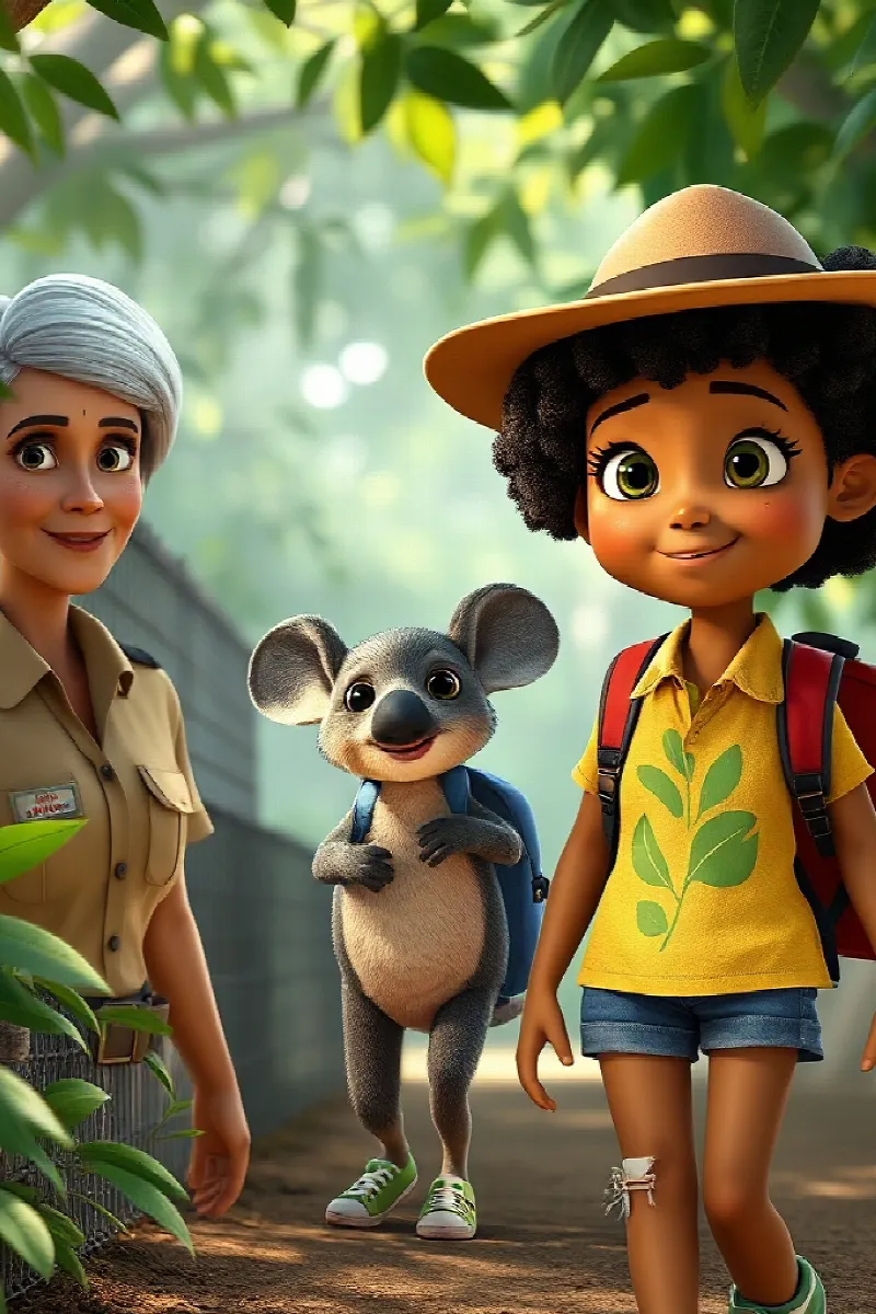 Picture 2 from the tale The Girl and the Little Wallaby