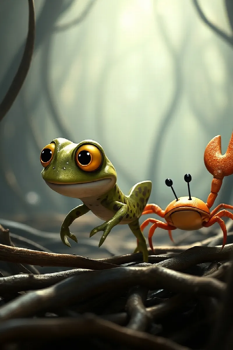 Picture 4 from the tale The Little Mudskipper