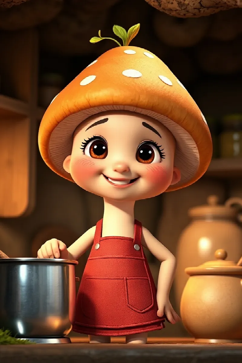 Picture 2 from the tale The Mushroom Tea Party
