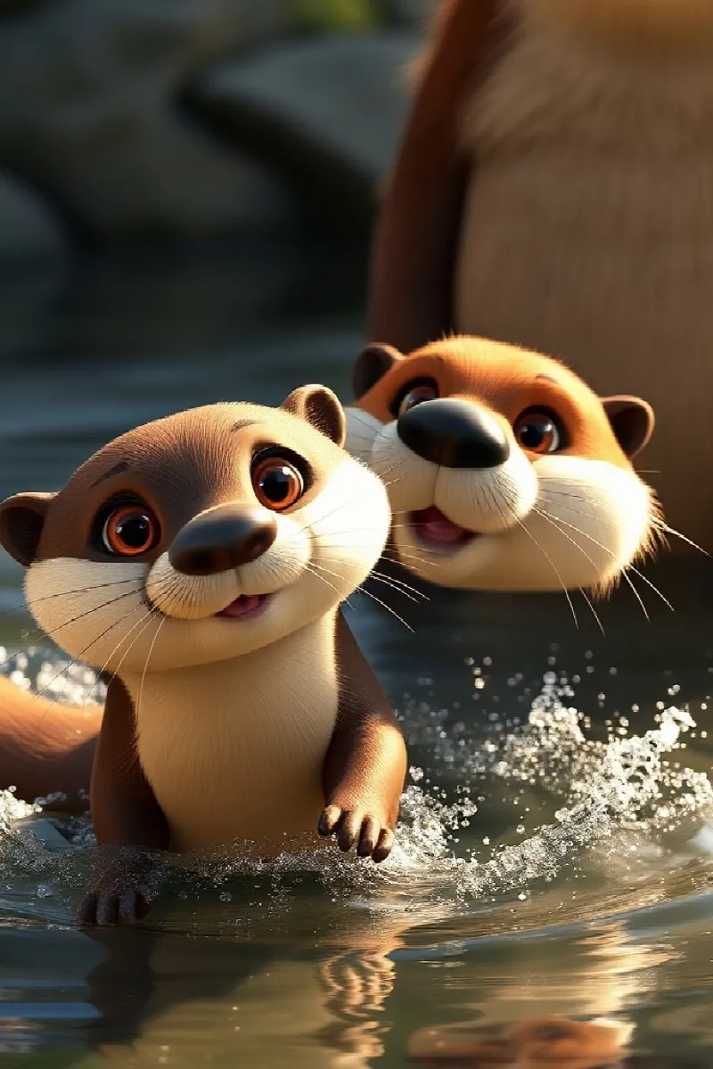 Picture 2 from the tale The Otter's New Brother