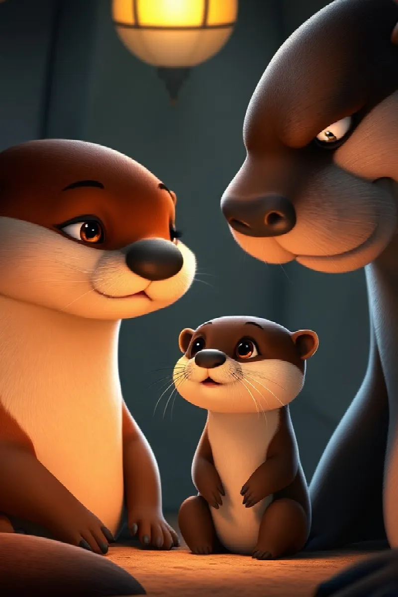 Picture 3 from the tale The Otter's New Brother