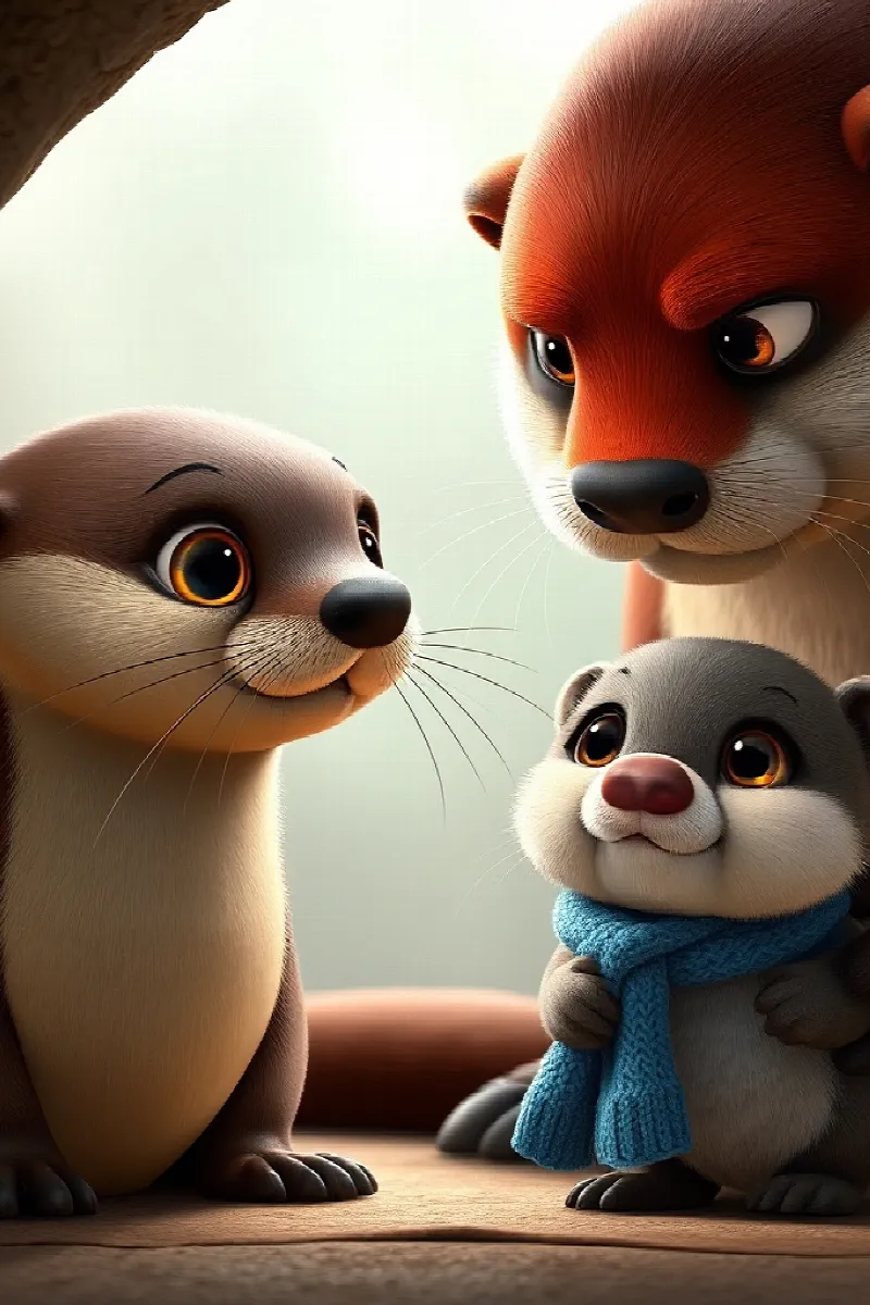 Picture 4 from the tale The Otter's New Brother