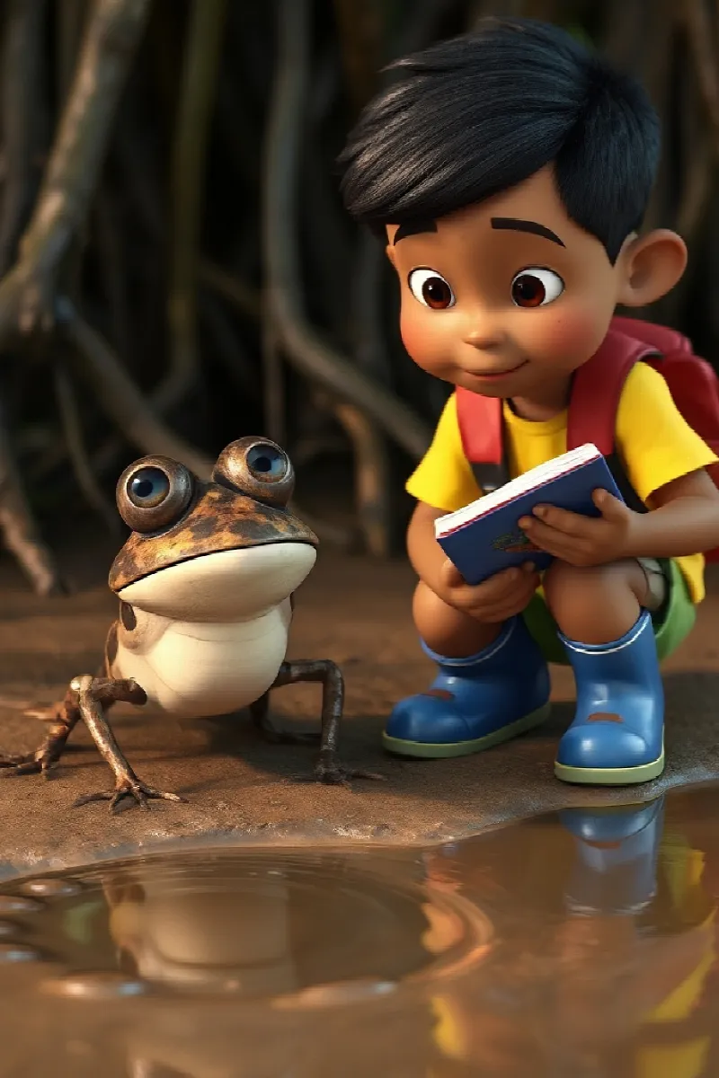 Picture 4 from the tale The Boy and the Mudskipper